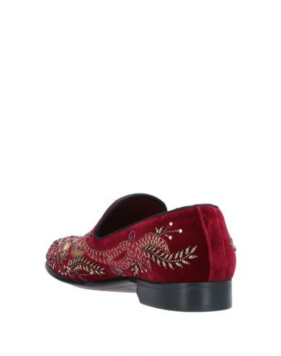 Shop Dolce & Gabbana Loafers In Maroon