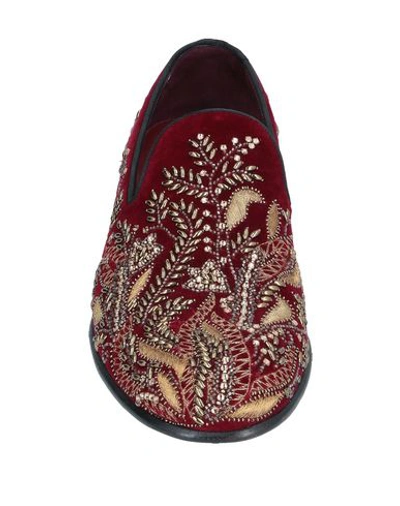 Shop Dolce & Gabbana Loafers In Maroon
