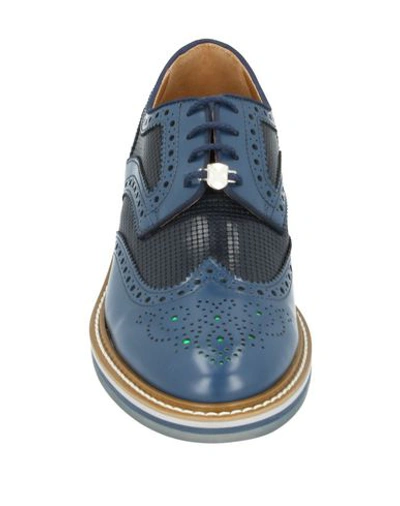 Shop Brimarts Laced Shoes In Slate Blue