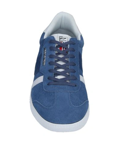 Shop Napapijri Sneakers In Slate Blue