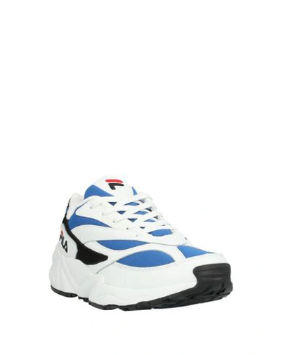 Shop Fila Man Sneakers Blue Size 10.5 Soft Leather, Textile Fibers