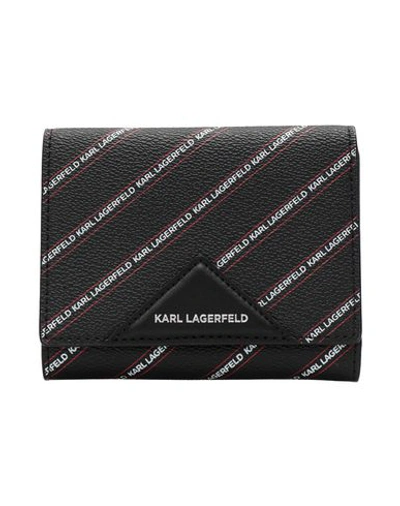 Shop Karl Lagerfeld Wallets In Black