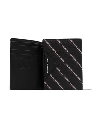 Shop Karl Lagerfeld Wallets In Black
