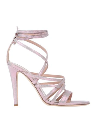 Shop Alberta Ferretti Sandals In Pink