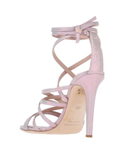 Shop Alberta Ferretti Sandals In Pink