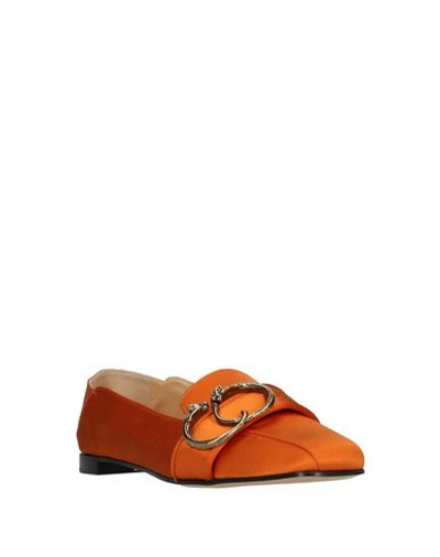 Shop Charlotte Olympia Loafers In Orange