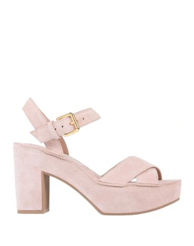 Shop L'autre Chose L' Autre Chose Woman Sandals Light Pink Size 5 Soft Leather