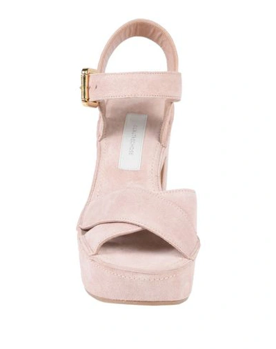 L'autre Chose Lautre Chose Light Pink Suede Sandal In Pink