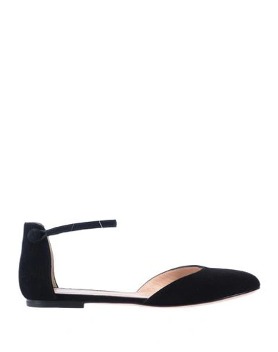 Shop Gianvito Rossi Ballet Flats In Black