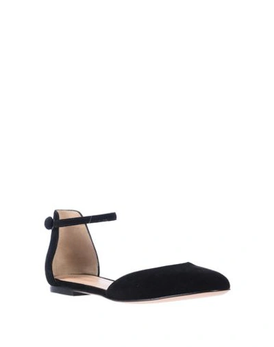 Shop Gianvito Rossi Ballet Flats In Black