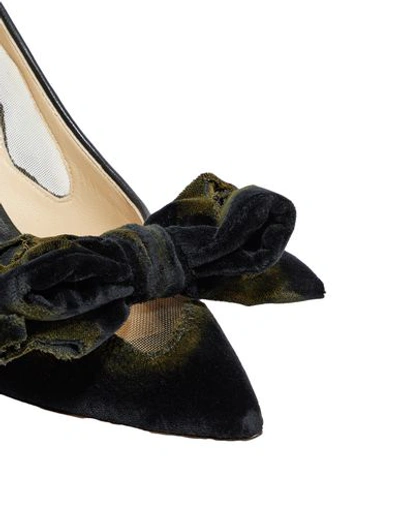 Shop Moschino Pump In Military Green
