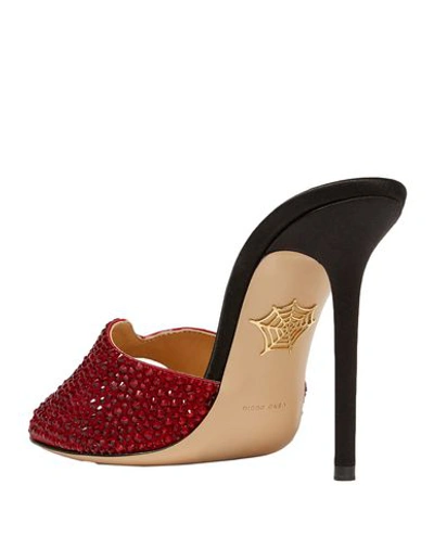 Shop Charlotte Olympia Sandals In Maroon