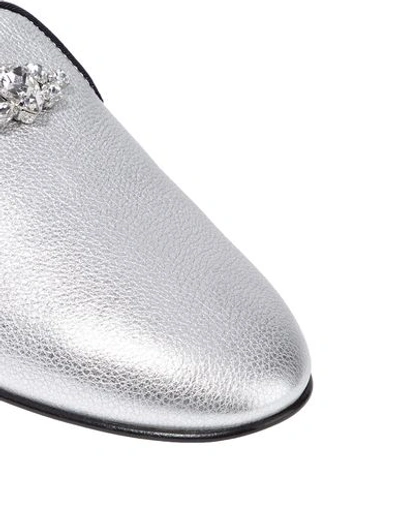 Shop Giuseppe Zanotti Loafers In Silver
