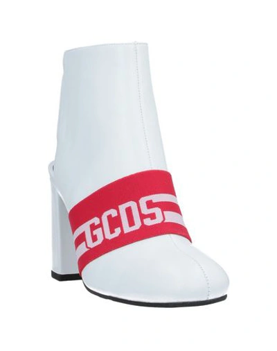 Shop Gcds Ankle Boots In White