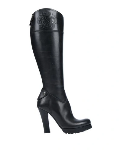 Shop Alberto Fasciani Knee Boots In Black