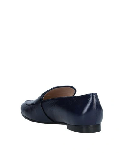 Shop Stuart Weitzman Loafers In Dark Blue