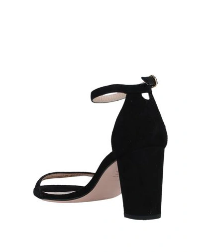 Shop Stuart Weitzman Woman Sandals Black Size 5.5 Soft Leather