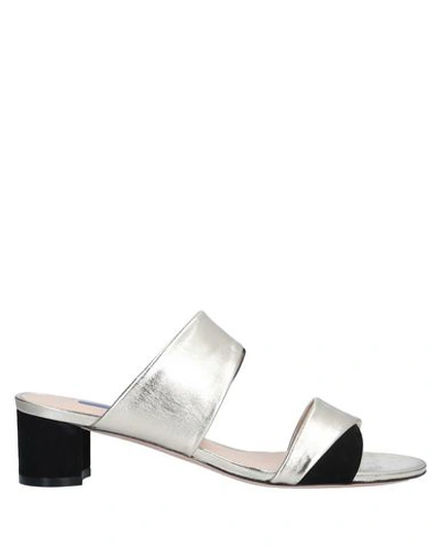 Shop Stuart Weitzman Sandals In Platinum