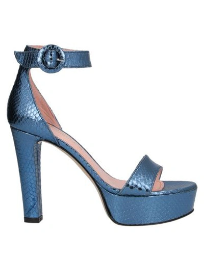 Shop Aldo Castagna Sandals In Slate Blue