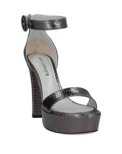 Shop Aldo Castagna Sandals In Grey