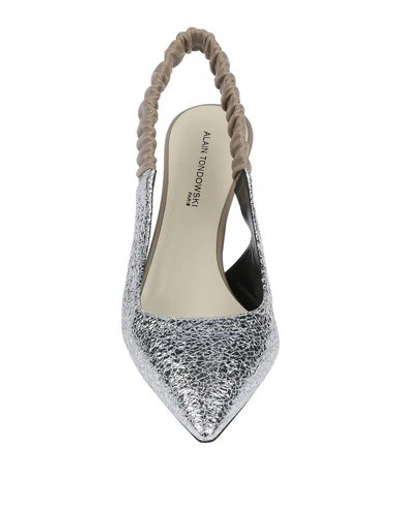 Shop Alain Tondowski Pumps In Silver