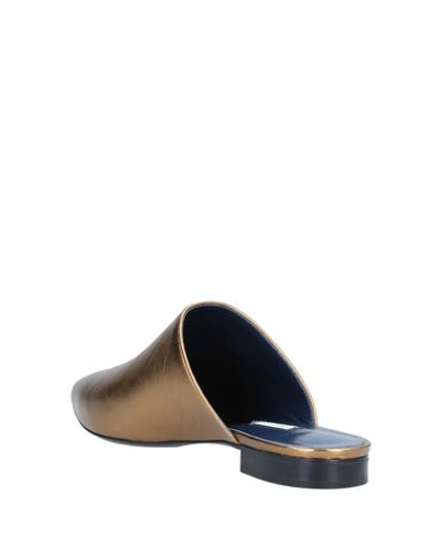 Shop Vionnet Mules And Clogs In Bronze