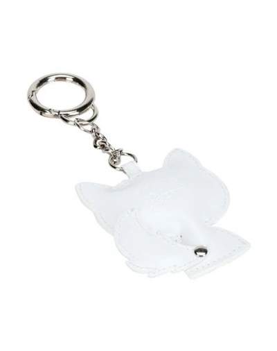Shop Karl Lagerfeld Key Ring In White