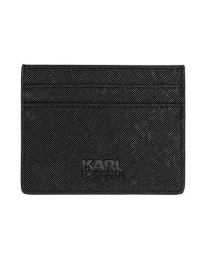 Shop Karl Lagerfeld Document Holder In Black