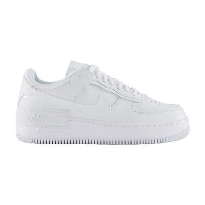 Shop Nike Air Force 1 Shadow Trainers In White/white-white