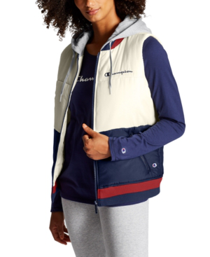 women's champion hooded puffer jacket