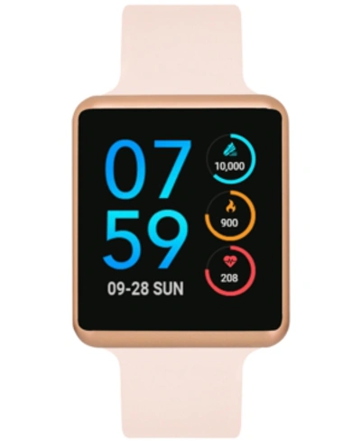 Shop Itouch Women's Air Blush Silicone Strap Touchscreen Smart Watch 35x41mm - A Special Edition In Rose Gold Case, Blush Strap