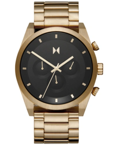 Shop Mvmt Men's Chronograph Element Gold-tone Stainless Steel Bracelet Watch 44mm