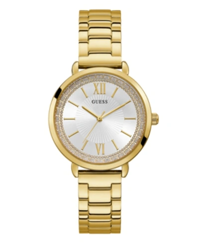 Shop Guess Women's Gold-tone Stainless Steel Watch, 38mm