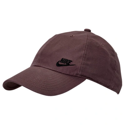 Shop Nike Sportswear Heritage86 Adjustable Back Hat In Brown
