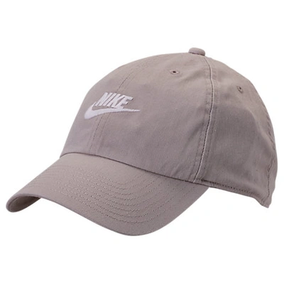Shop Nike Sportswear Heritage86 Futura Washed Adjustable Back Hat In Brown