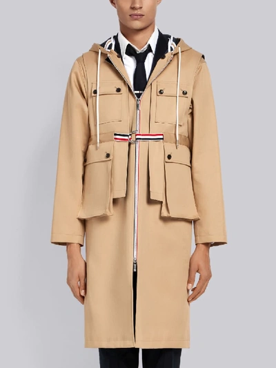 Shop Thom Browne Detachable Vest Parka In Neutrals