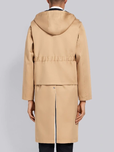 Shop Thom Browne Detachable Vest Parka In Neutrals