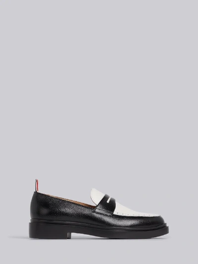 Shop Thom Browne Lightweight Sole Penny Loafer In Black