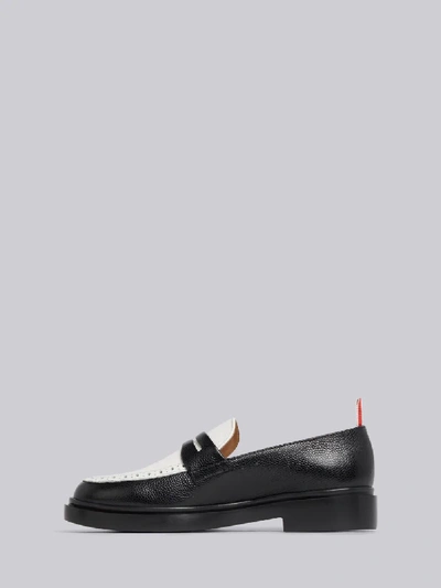 Shop Thom Browne Lightweight Sole Penny Loafer In Black