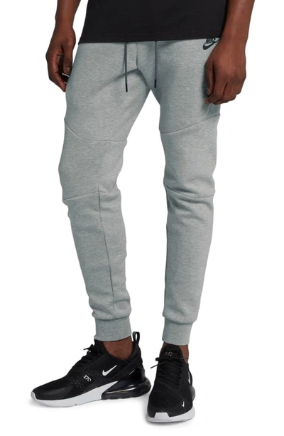 Shop Nike Tech Fleece Jogger Pants In Dark Grey Heather