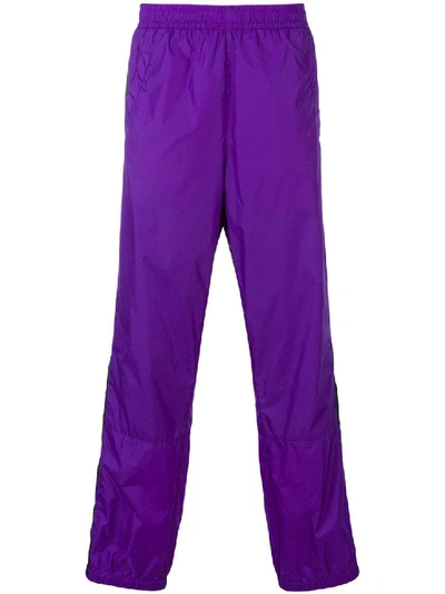 Shop Acne Studios Phoenix Track Pants In Purple