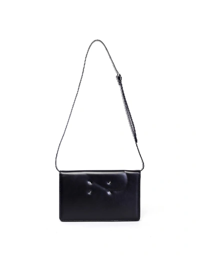 Shop Maison Margiela Black Leather Bag