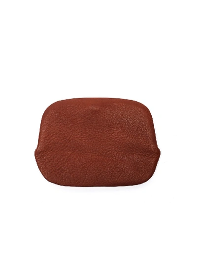 Shop Hender Scheme Brown Leather Snap Purse In Red