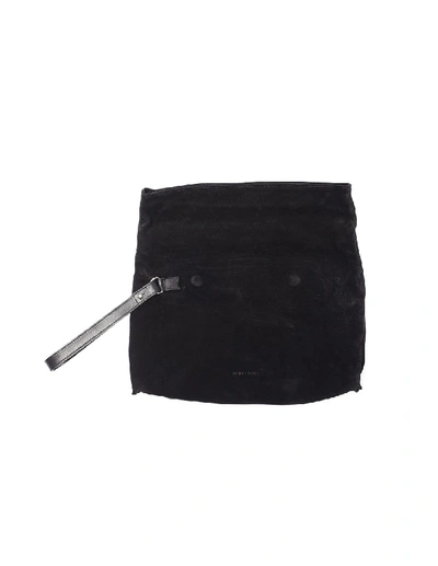 Shop Ann Demeulemeester Black Suede Clutch