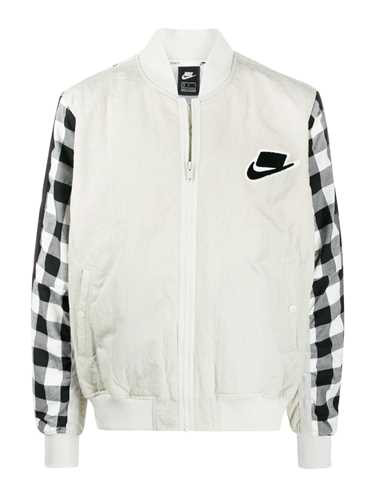 white nike bomber