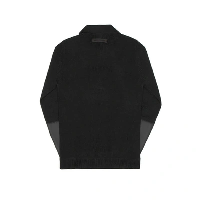 Shop Alyx Zip-up Polo Knit In Black