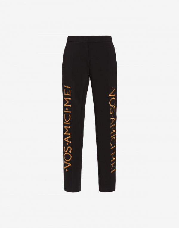 roman black trousers