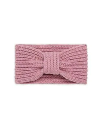 Shop Portolano Wool Knit Headband In Pink
