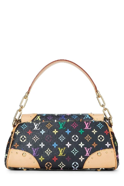 Takashi Murakami x Louis Vuitton Black Monogram Multicolore Beverly mm