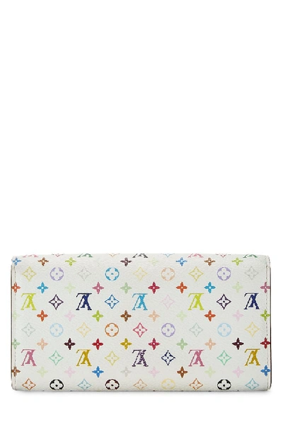 Pre-owned Louis Vuitton Takashi Murakami X  White Monogram Multicolore Sarah